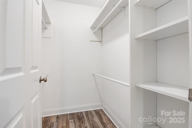 154 Stable Brook Ln, Taylorsville, NC 28681 - walk in closet featuring wood finished floors