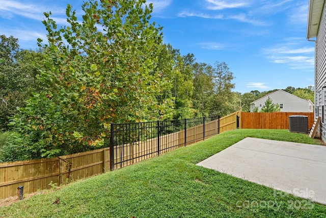 687 Cape Fear St, Fort Mill, SC 29715 - view of yard featuring central AC unit and a patio area