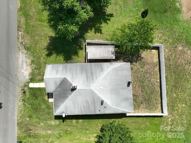 view from above of property