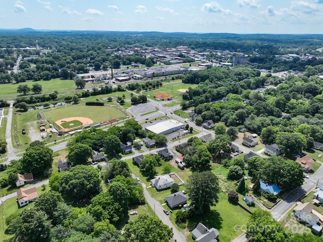 aerial view of residential area