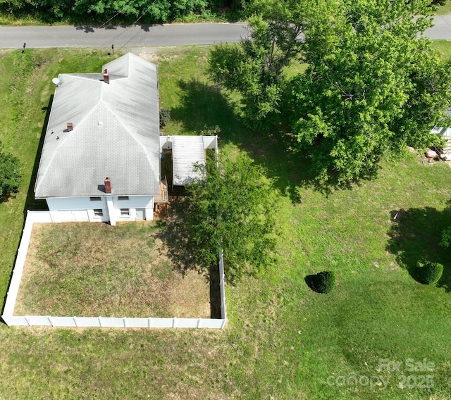view from above of property