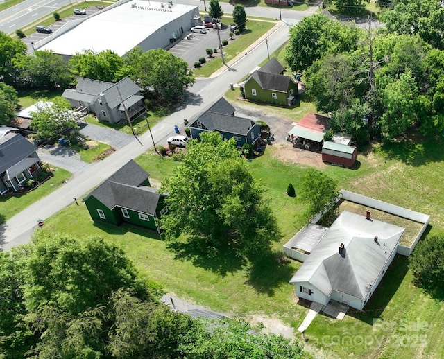 aerial perspective of suburban area