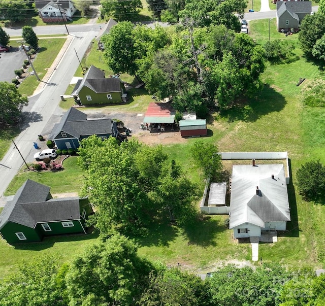 aerial perspective of suburban area