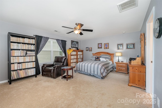 12832 Heath Grove Dr, Huntersville, NC 28078 - bedroom featuring light carpet and ceiling fan
