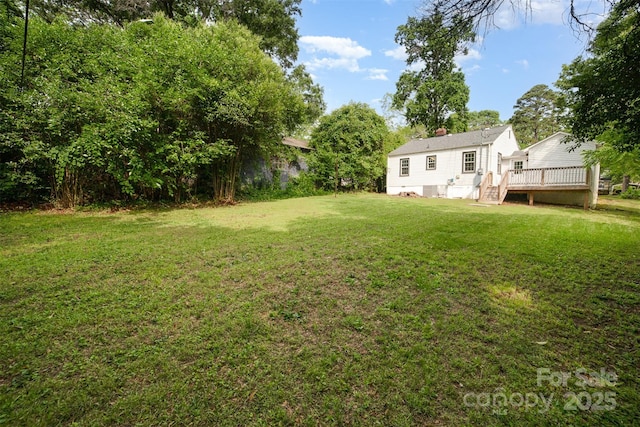 3920 Admiral Ave, Charlotte, NC 28205 - view of green lawn featuring a deck