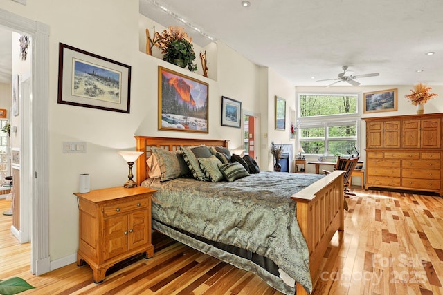 751 Millers Pond Ln, Boone, NC 28607 - bedroom with light wood finished floors and recessed lighting