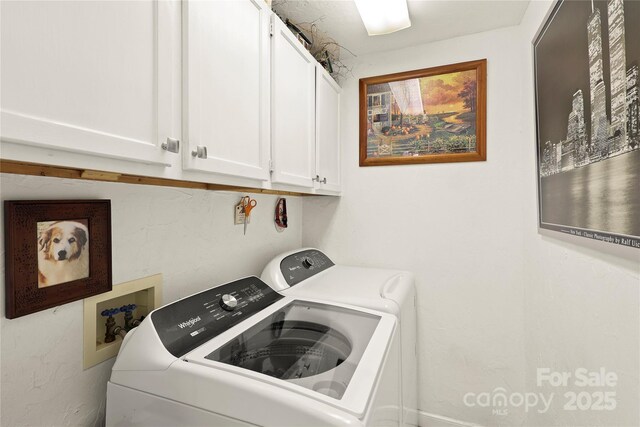 751 Millers Pond Ln, Boone, NC 28607 - washroom featuring independent washer and dryer and cabinet space