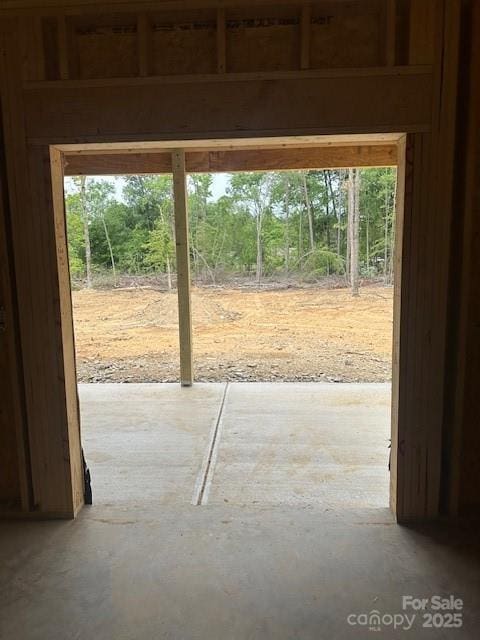 view of doorway to outside