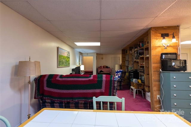 120 Powderhorn Dr, Burnsville, NC 28714 - bedroom with a drop ceiling and carpet flooring
