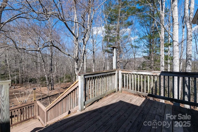 120 Powderhorn Dr, Burnsville, NC 28714 - view of wooden deck