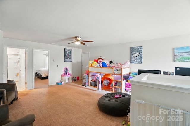 14316 Baytown Ct, Huntersville, NC 28078 - game room featuring carpet floors, a ceiling fan, and baseboards