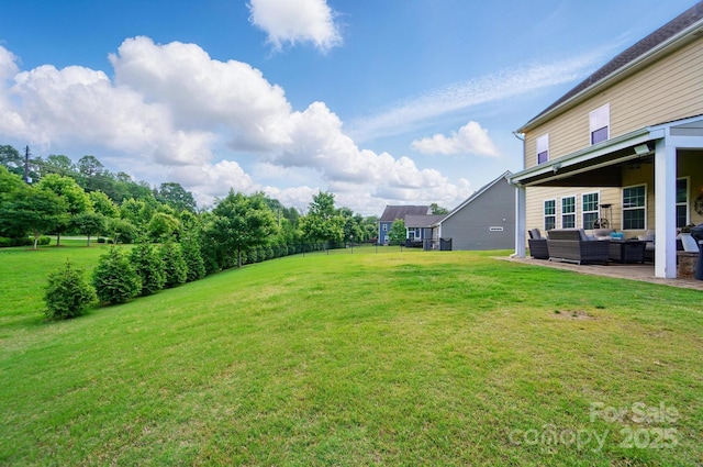 14316 Baytown Ct, Huntersville, NC 28078 - view of grassy yard featuring an outdoor hangout area and a patio area