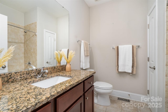 5214 Polo Gate Blvd, Charlotte, NC 28216 - full bath featuring vanity, tile patterned floors, toilet, and baseboards