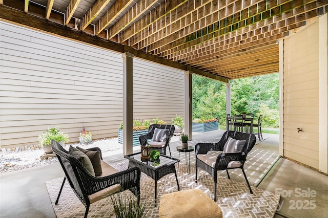 5214 Polo Gate Blvd, Charlotte, NC 28216 - view of patio / terrace with an outdoor hangout area