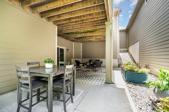 5214 Polo Gate Blvd, Charlotte, NC 28216 - view of patio featuring an outdoor living space and outdoor dining space