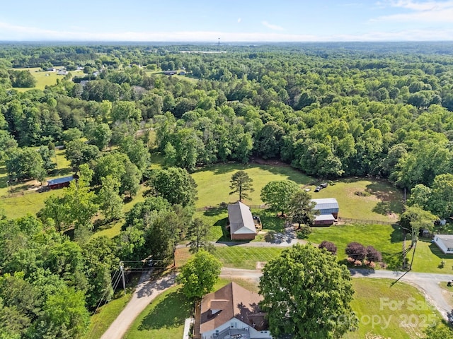 425 Troutman Rd, Rockwell, NC 28138 - drone / aerial view of a heavily wooded area