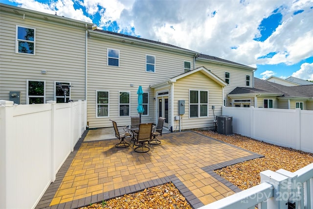 809 River Park Rd, Belmont, NC 28012 - rear view of house with a patio, a fenced backyard, and cooling unit