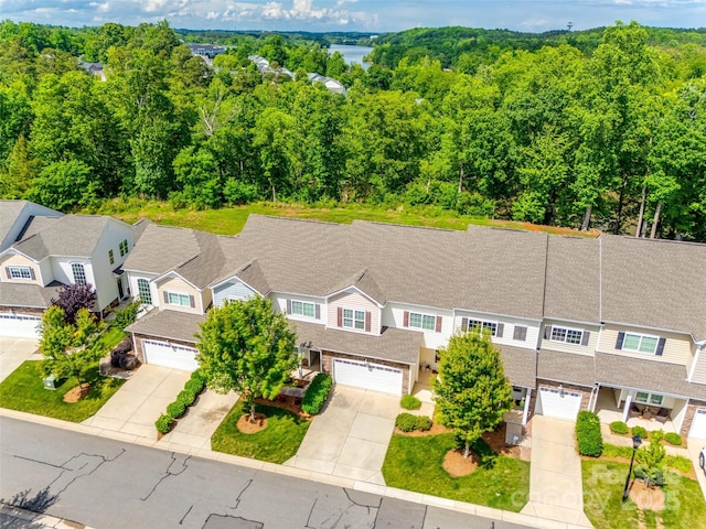 809 River Park Rd, Belmont, NC 28012 - aerial perspective of suburban area featuring a forest