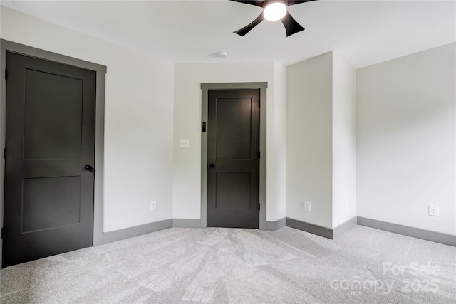 600 S Cline Ave, Newton, NC 28658 - unfurnished bedroom with carpet, baseboards, and ceiling fan