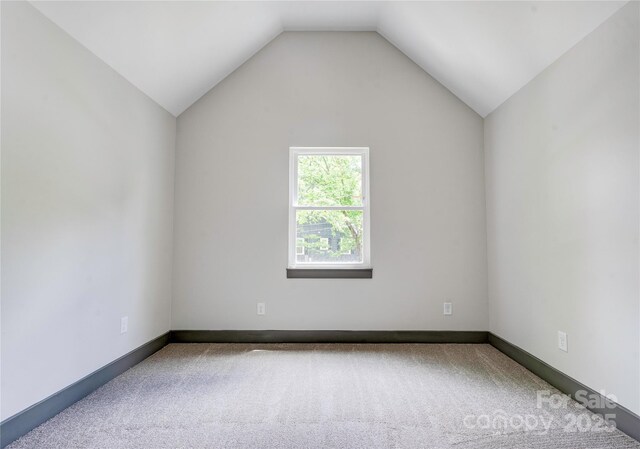 600 S Cline Ave, Newton, NC 28658 - carpeted spare room with lofted ceiling and baseboards