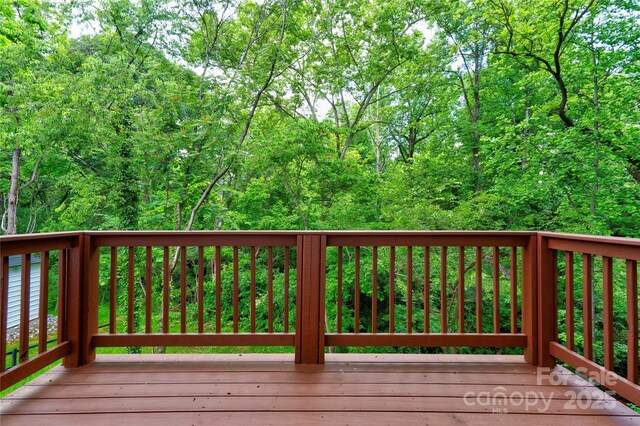 600 S Cline Ave, Newton, NC 28658 - view of wooden deck