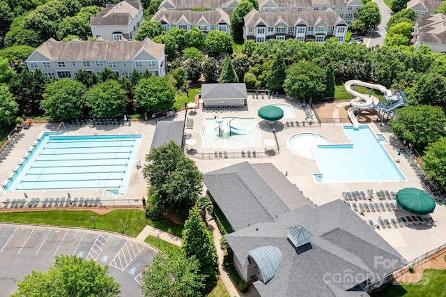10911 Skymont Dr, Huntersville, NC 28078 - drone / aerial view of a pool area