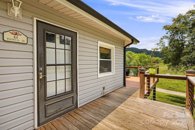 61 Magnolia Dr, Canton, NC 28716 - view of wooden terrace