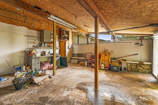 61 Magnolia Dr, Canton, NC 28716 - miscellaneous room featuring a garage and electric panel