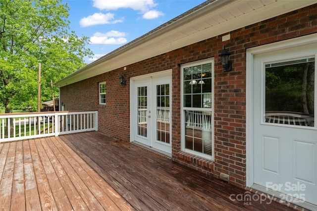 view of deck
