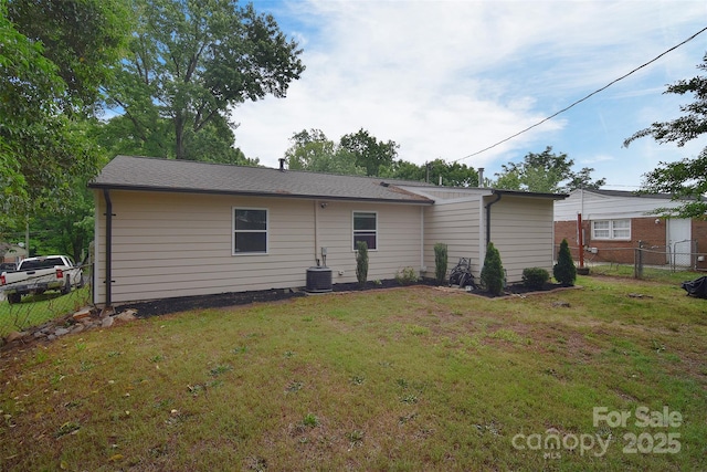3623 Braden Dr, Charlotte, NC 28216 - back of house featuring central AC unit