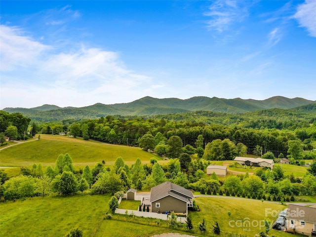 128 Lewis Ln, Candler, NC 28715 - aerial view of a mountain backdrop