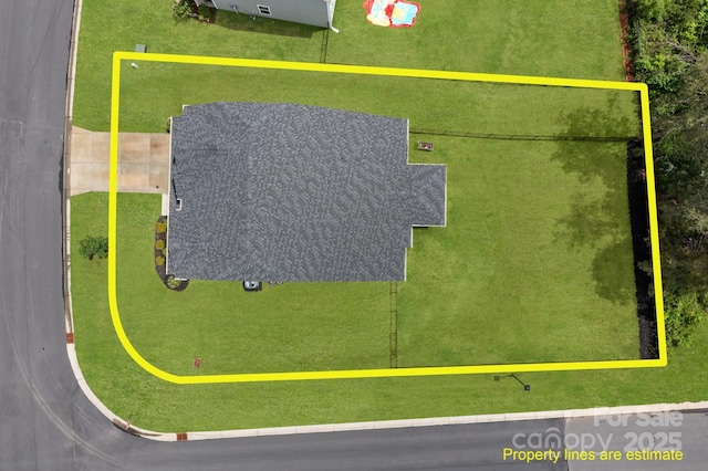 7604 Tanglewood Way, Denver, NC 28037 - aerial view of property's location featuring property boundaries highlighted