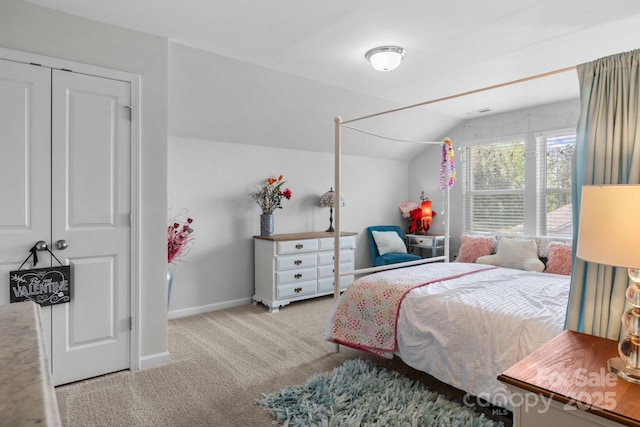 7604 Tanglewood Way, Denver, NC 28037 - carpeted bedroom with vaulted ceiling and baseboards