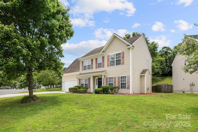 4004 Shasta Cir, Clover, SC 29710 - view of front of house featuring a garage and concrete driveway