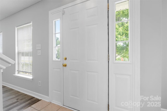 4004 Shasta Cir, Clover, SC 29710 - foyer entrance featuring baseboards and light wood finished floors