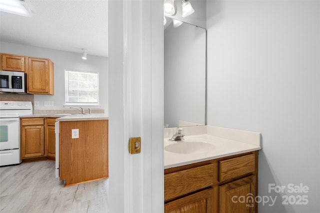 4004 Shasta Cir, Clover, SC 29710 - bathroom featuring wood finished floors and vanity