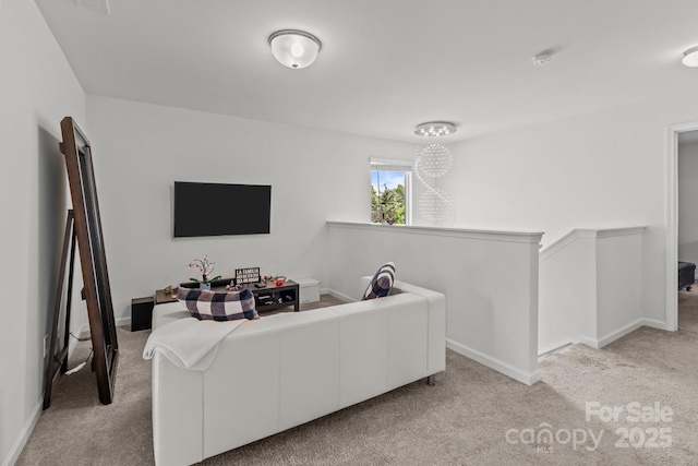 9132 Colwick Hill Ln, Charlotte, NC 28215 - carpeted living room with baseboards