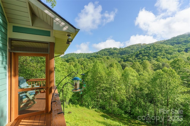 332 Mystic Cv, Waynesville, NC 28785 - view of mountain backdrop with a heavily wooded area