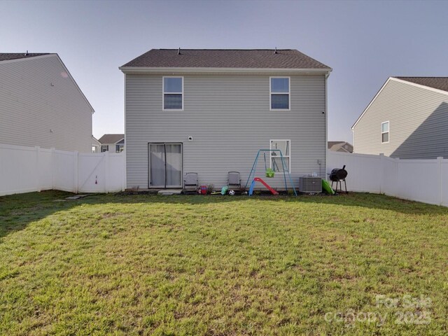 3322 Brighton Dr, Gastonia, NC 28052 - rear view of house featuring cooling unit