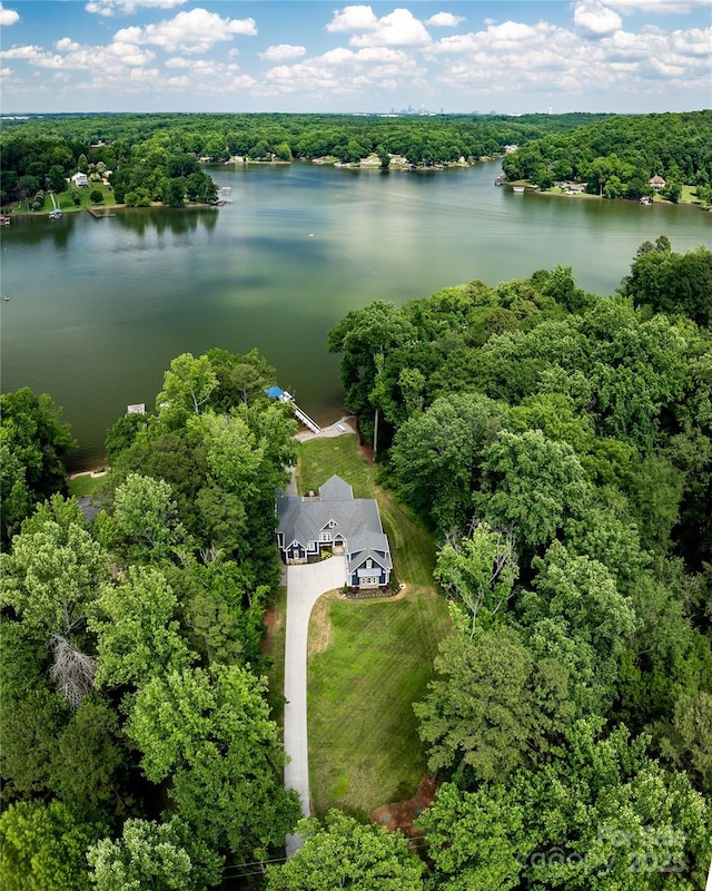 434 Breezewood Dr, Belmont, NC 28012 - view from above of property featuring a nearby body of water