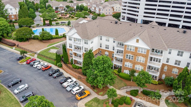 14857 Santa Lucia Dr, Charlotte, NC 28277 - aerial view of a pool