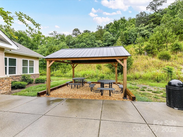 2005 Grimley Ln, Fort Mill, SC 29707 - view of patio featuring a gazebo
