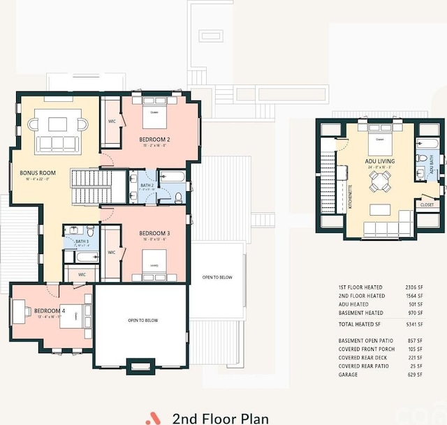866 Concord Rd Unit 1C, Davidson, NC 28036 - floor plan / room layout