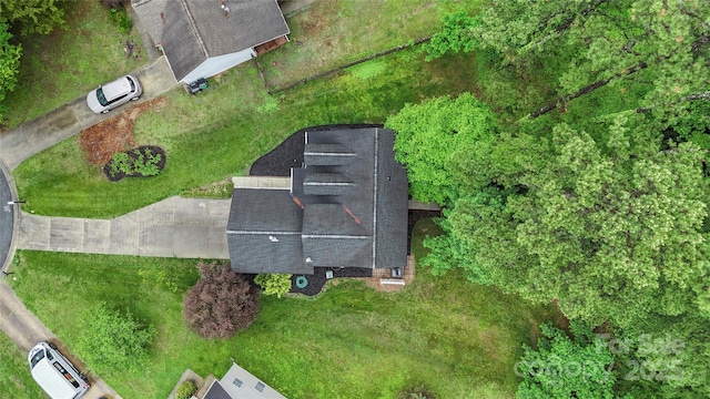 view from above of property