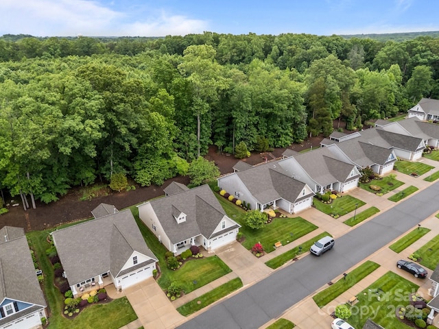422 Drake Ln, Salisbury, NC 28146 - aerial view of residential area with a heavily wooded area