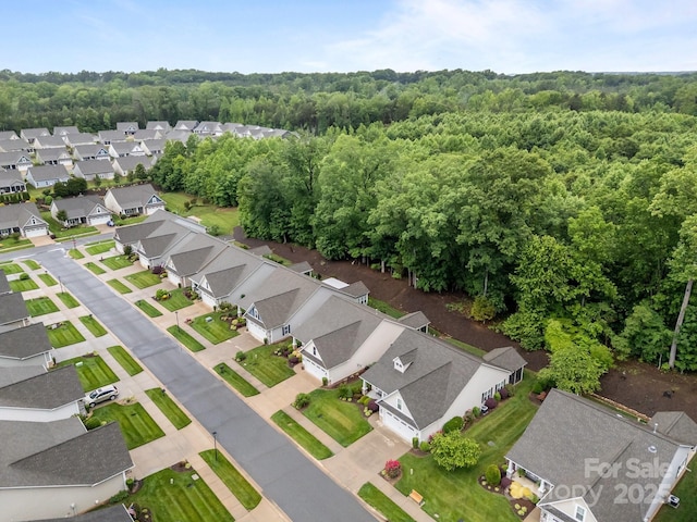 422 Drake Ln, Salisbury, NC 28146 - aerial view of property's location with nearby suburban area and a heavily wooded area