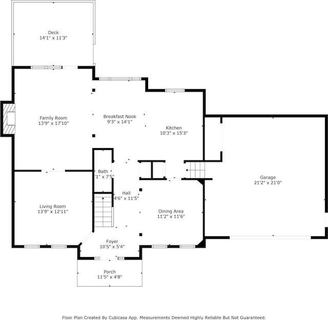 4846 Deer Cross Trl, Charlotte, NC 28269 - property floor plan