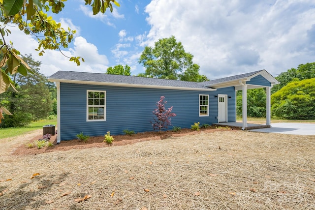 251 Hall Spencer Rd, Catawba, SC 29704 - ranch-style house featuring central air condition unit and roof with shingles