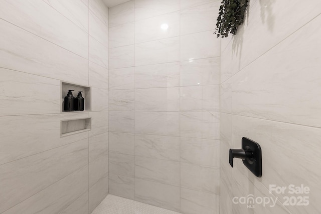 158 Mattoon St, Charlotte, NC 28216 - bathroom with tiled shower