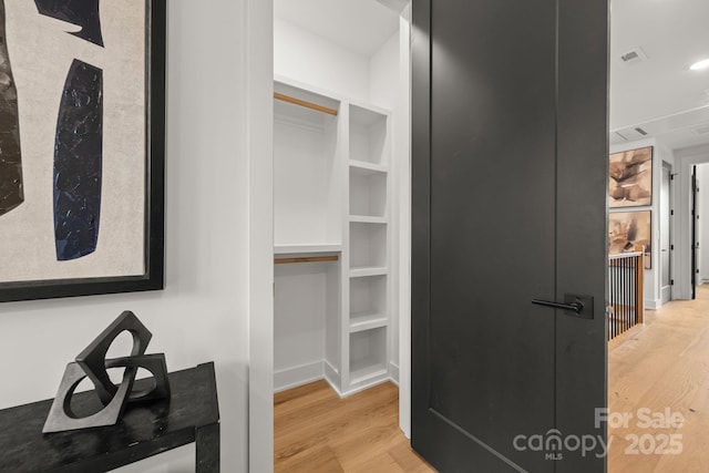 158 Mattoon St, Charlotte, NC 28216 - walk in closet with wood finished floors